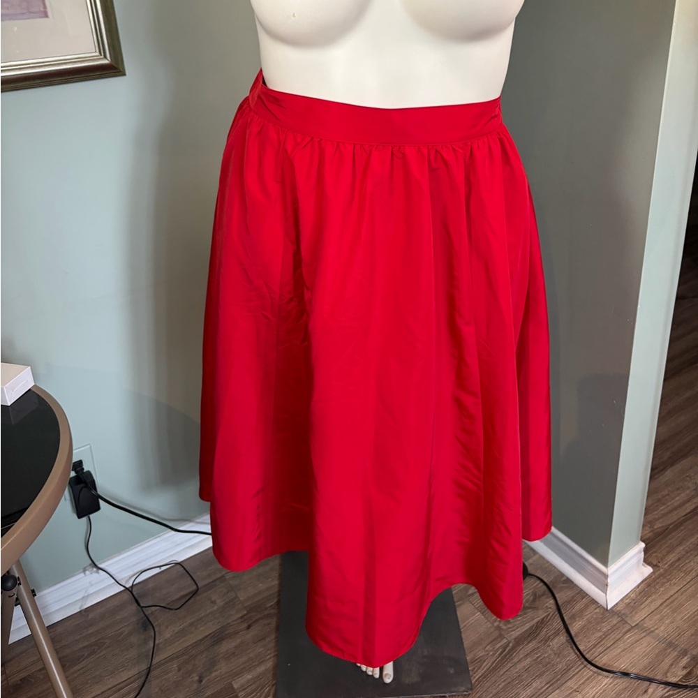 Old Navy Red A-line Skirt-Taffeta